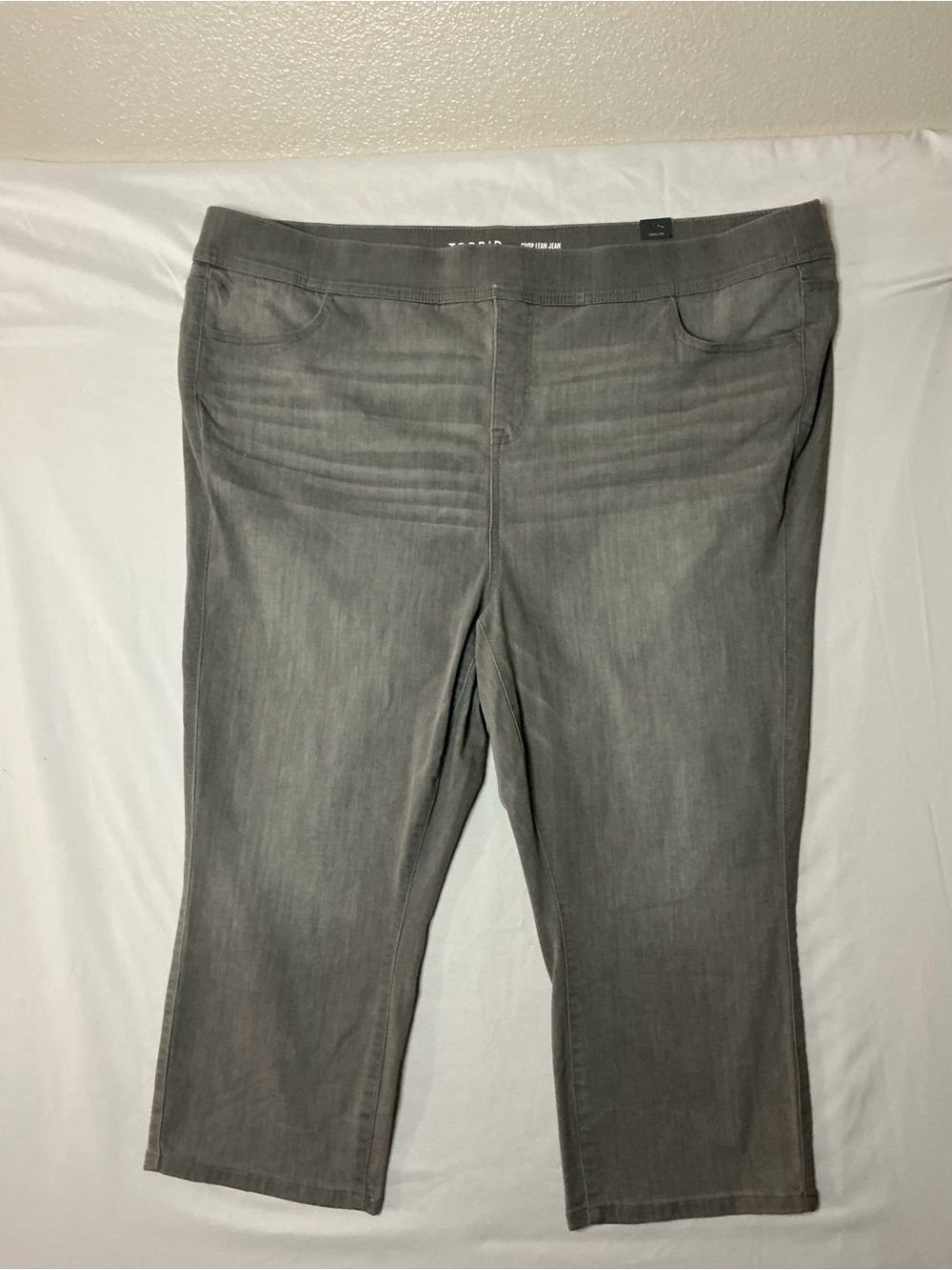 torrid Gray Ankle Crop Stretch Jeans